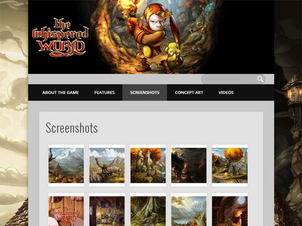 The Whispered World website